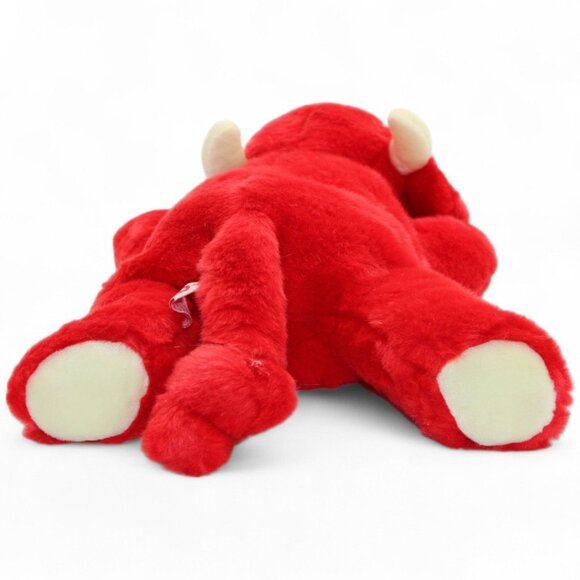 Ty Beanie Baby Snort The Bull Plush Red With Cream Horns & Hooves Retired Collec - Picture 4 of 7
